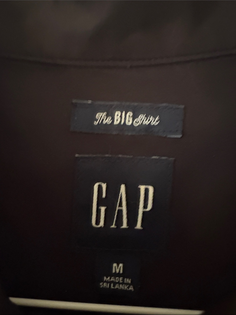 GAP Black Button-Down Shirt with Chest Pocket - Picture 4 of 13
